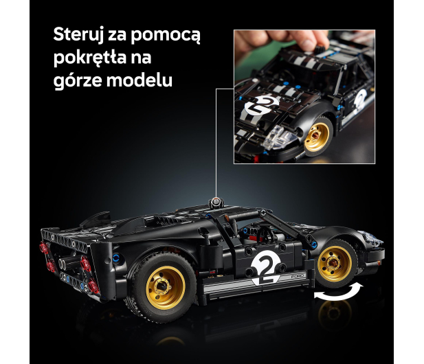 LEGO TECHNIC 42223 Samochód wyścigowy 1966 Ford GT40 MKII - 1473449 - zdjęcie 4